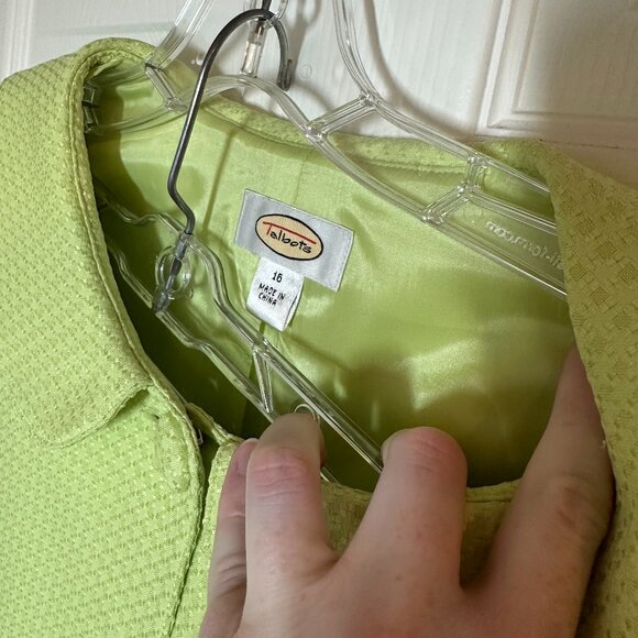 Talbots Jacket and pencil skirt set NWT Plus Size 16, green - Picture 11 of 14